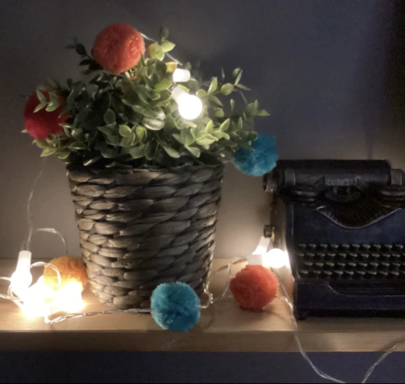 Brokoli Home Ponpon Berry Light Dekoratif Led Işık Zinciri Renkli Ponponlar - 2