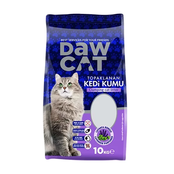Dawcat 10Lt Bentonit Kedi Kumu Lavanta Kokulu - 1
