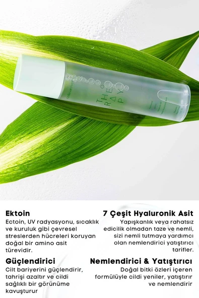 Ektoin ve 7 Çeşit Hyaluronik Asit İle Güçlendirilmiş Nemlendirici ve Yatıştırıcı Therapy Aqua Tonik - 3
