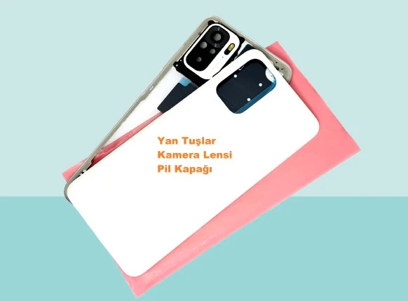 Xiaomi Redmi NOTE 10 (4G) Uyumlu FULL KASA Arka Kapak Batarya Kapağı - BEYAZ ürün görseli 1