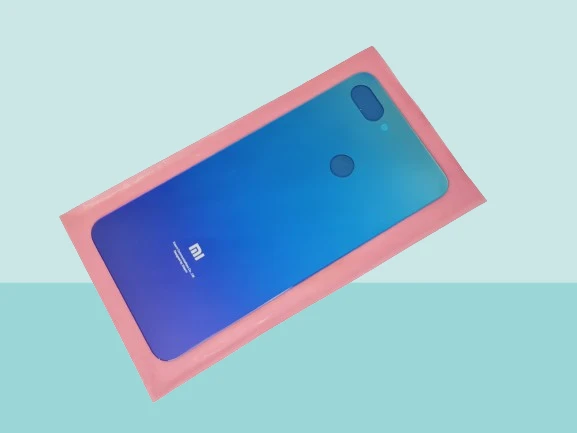 Xiaomi Mi 8 Lite Uyumlu Arka Kapak Batarya Kapağı - MAVİ ürün görseli 1