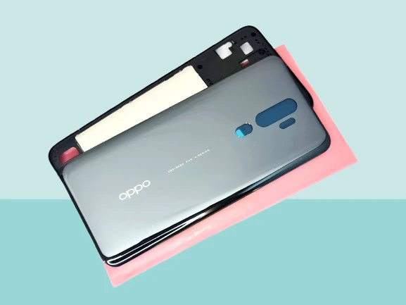 Oppo A9 2020 Uyumlu FULL KASA Arka Kapak Batarya Kapağı - SİYAH ürün görseli 1