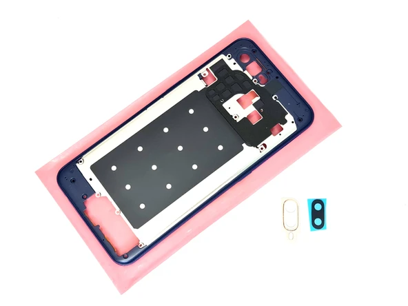 Oppo A5S Uyumlu FULL KASA Arka Kapak Batarya Kapağı - MAVİ - Resim 3