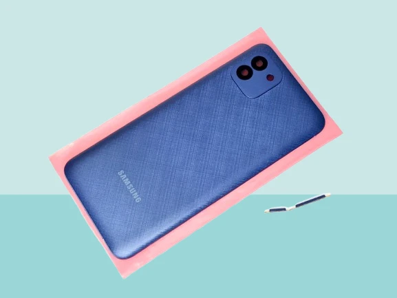 Samsung Galaxy A03 Sm A035 Uyumlu FULL KASA Arka Kapak Batarya Kapağı - MAVİ ürün görseli