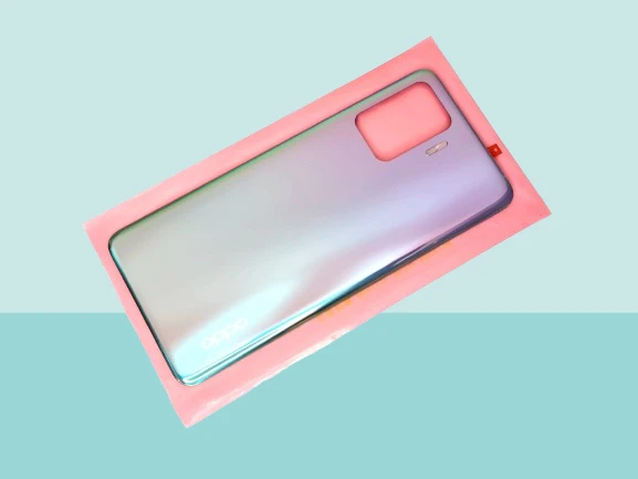 Oppo Reno 5 Lite Uyumlu Arka Kapak Batarya Kapağı - MAVİ ürün görseli 1