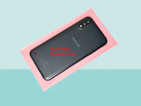 Samsung Galaxy A01 Uyumlu FULL KASA Arka Kapak Batarya Kapağı - SİYAH
