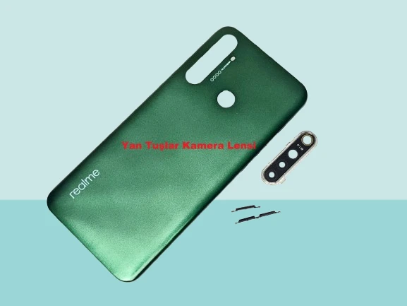 Oppo Realme 5İ Uyumlu FULL KASA Arka Kapak Batarya Kapağı - YEŞİL ürün görseli 1