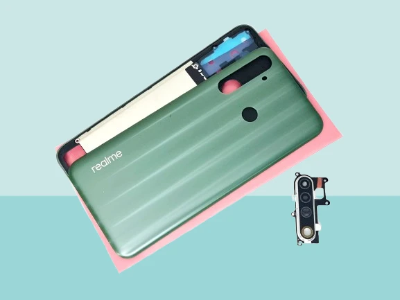 Oppo Realme 6İ Uyumlu FULL KASA Arka Kapak Batarya Kapağı - YEŞİL