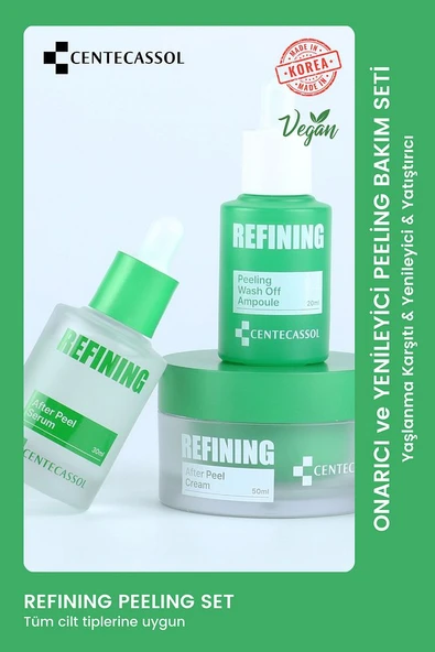 Yaşlanma Karşıtı & Yenileyici & Onarıcı & Yatıştırıcı Refining Peeling Bakım Seti