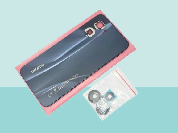 Oppo Realme C33 Uyumlu FULL KASA Arka Kapak Batarya Kapağı - SİYAH ürün görseli 1