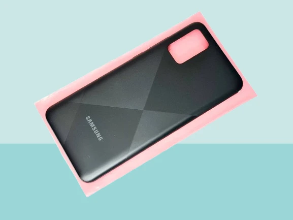 Samsung Galaxy A02S Uyumlu FULL KASA Arka Kapak Batarya Kapağı - SİYAH - 1