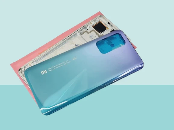 Xiaomi Mİ 10T Uyumlu FULL KASA Arka Kapak Batarya Kapağı - MAVİ
