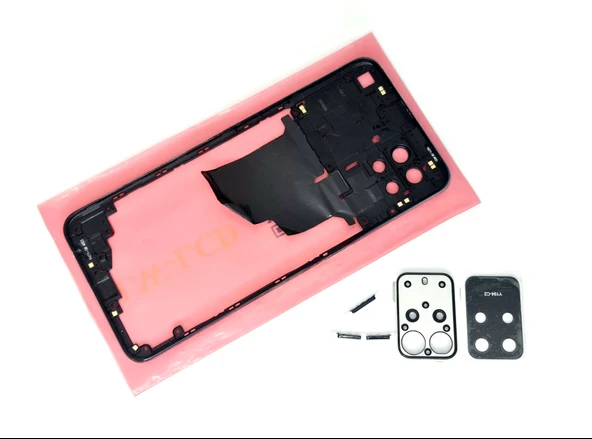 Oppo Reno 5 Lite Uyumlu FULL KASA Arka Kapak Batarya Kapağı - SİYAH - Resim 2