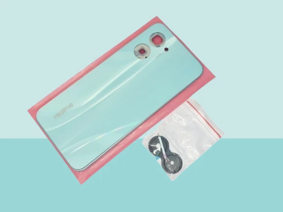 Oppo Realme C33 Uyumlu FULL KASA Arka Kapak Batarya Kapağı - MAVİ ürün görseli 1