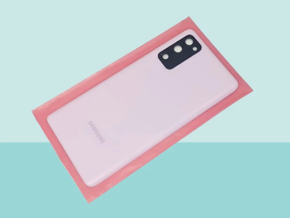 Samsung Galaxy S20 FE Uyumlu Arka Kapak Batarya Kapağı - MOR - FULL LENSLİ