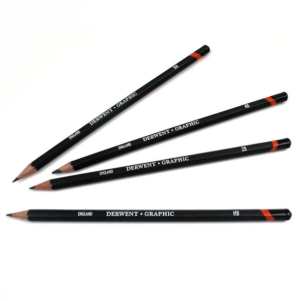 Derwent Graphic Pencil Dereceli Kalem HB - Resim 2