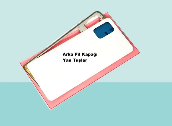 Samsung Galaxy A71 A715 Uyumlu FULL KASA Arka Kapak Batarya Kapağı - BEYAZ ürün görseli 1