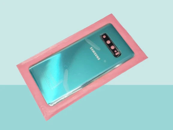 Samsung Galaxy S10 Uyumlu Arka Kapak Batarya Kapağı -  YEŞİL - FULL LENSLİ ürün görseli 1