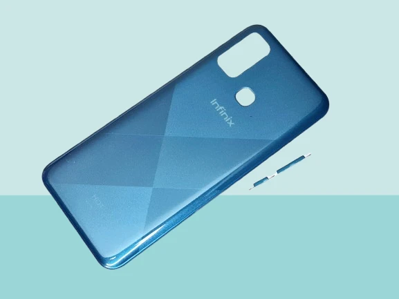 Infinix HOT 9 PLAY Uyumlu FULL KASA Arka Kapak Batarya Kapağı - MAVİ ürün görseli 1