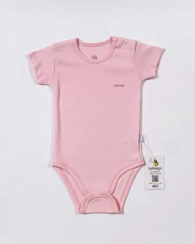 Lenaca Basic Kısa Kol Body Pembe