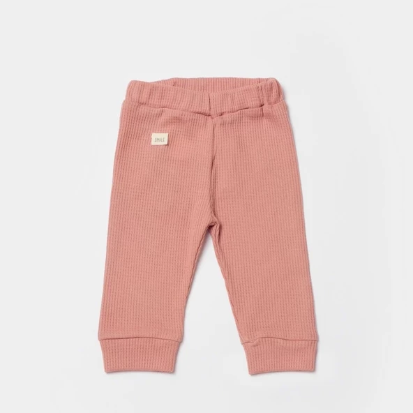 Lenaca Waffle Smile Bebek Pantolon  Redbrown
