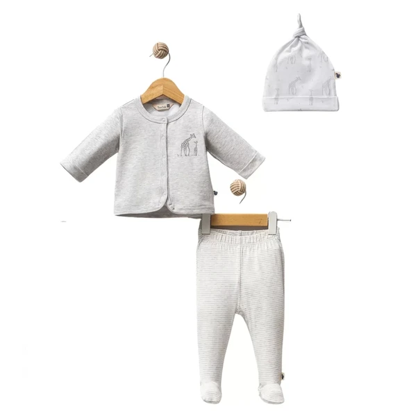 Lenaca The Giraffe 5 Parça Hastane Çıkışı Grey - 2