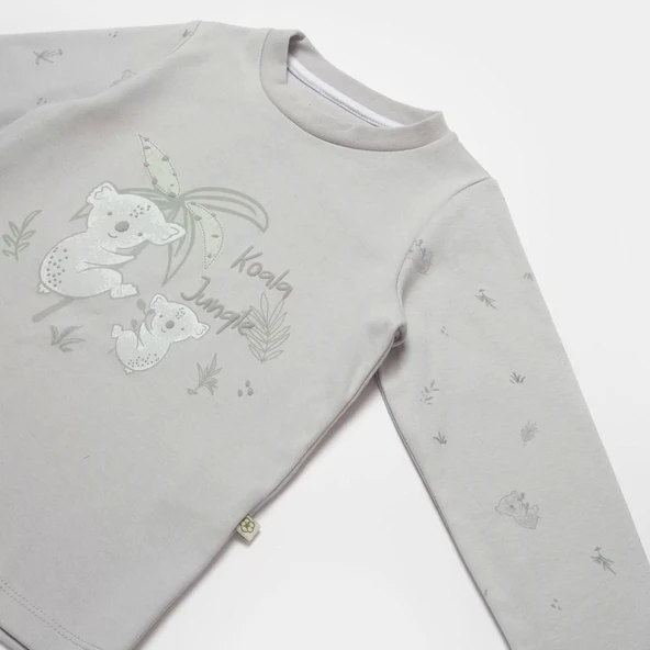 Lenaca Koala Jumper Pijama Takım  Gri - 4