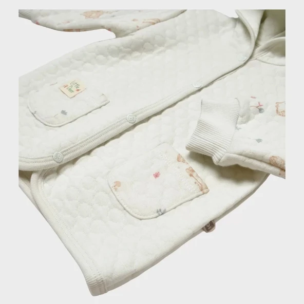 Lenaca Little Deer Bebek Hırka  Mint - 4