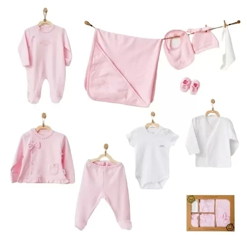 Lenaca Natural Wawa Organic 10 Parça Hastane Çıkışı Pink