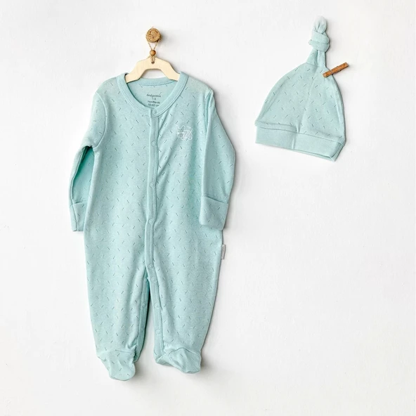 Lenaca Jacquard Bebek Tulum Takım Green