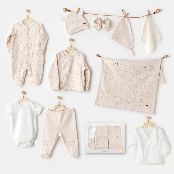 Lenaca Bear Time 10'lu Hastane Çıkışı Light Beige