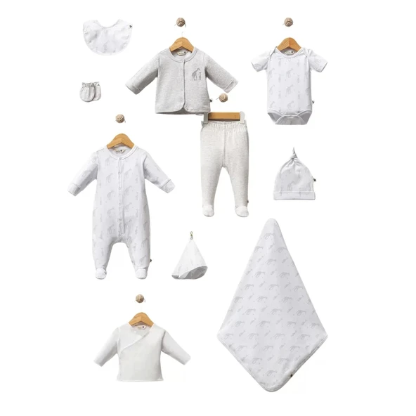 Lenaca The Giraffe 10 Parça Hastane Çıkışı Grey