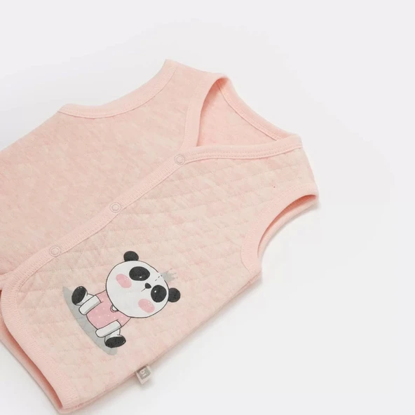 Lenaca Live Pandas Kapitone Yelek  Pembe - 3