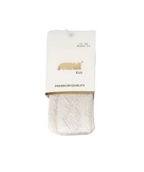 Lenaca Seylan Kabartma Kız Külotlu Çorap - 4