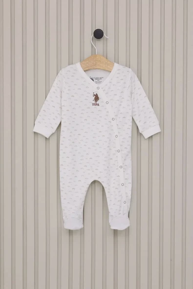 Lenaca Erkek Bebek Patikli Tulum Krem