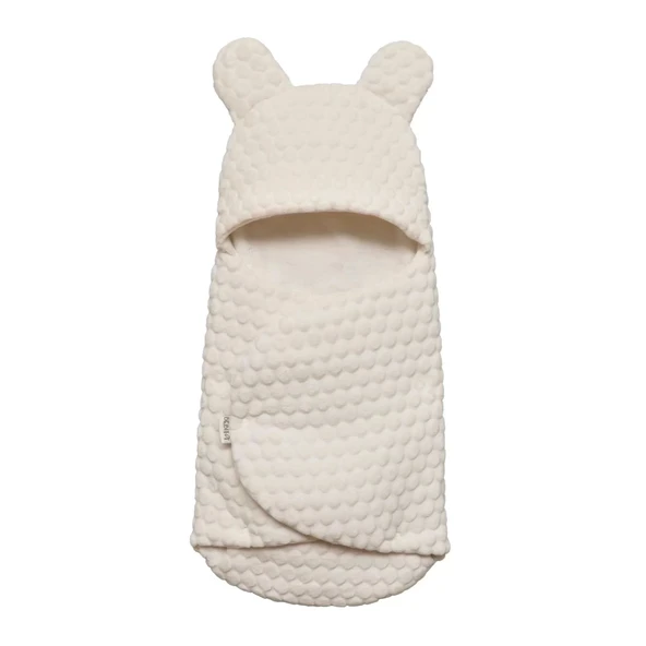 Lenaca Kabartmalı Velboa Kundak  Ekru