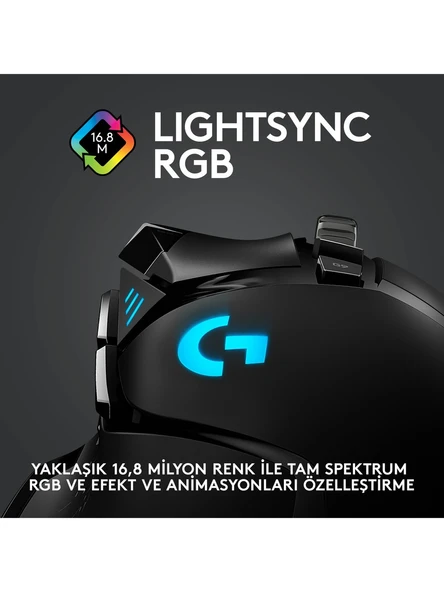 Logitech G502 910-005568 Lightspeed Hero Şarjlı Optik Kablosuz Oyuncu Mouse - 8
