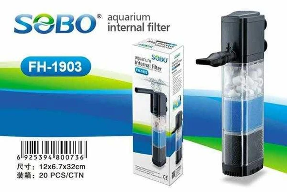 Sobo FH-1903 Akvaryum İç Filtre 1500 L/H - Resim 2