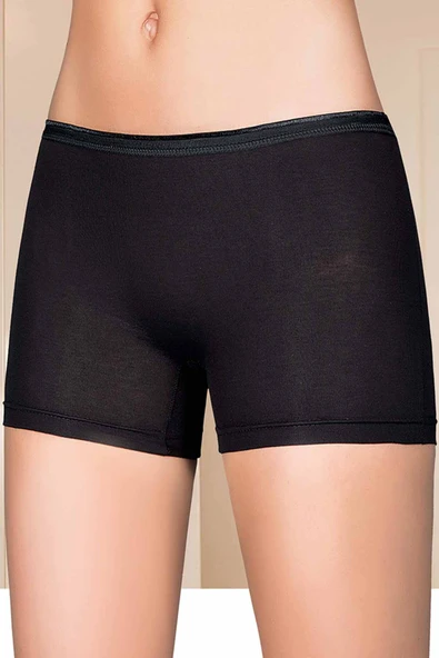 SheDo Likralı Kadın Boxer Siyah 2101B