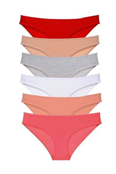 SheDo 6 adet Süper Eko Set Likralı Kadın Slip Külot Renk 5