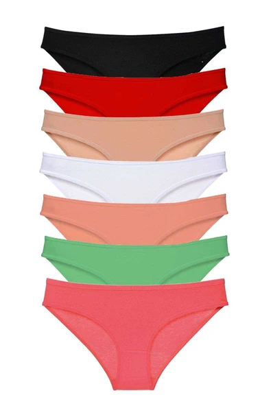 SheDo 7 adet Süper Eko Set Likralı Kadın Slip Külot Set 5