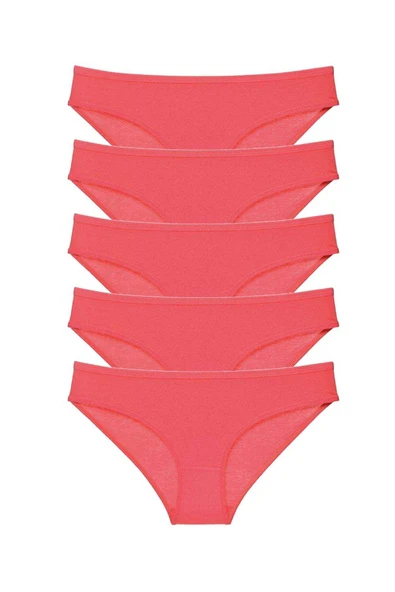 SheDo 5 adet Süper Eko Set Likralı Kadın Slip Külot Fuşya