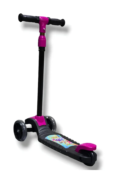 ÇEKİRDEK ZEKA SWİNG SCOOTER PEMBE 3 Tekerlekli Işıklı Çocuk Scooter Swing - 3 Kademeli Yükseklik Ayarı - 4