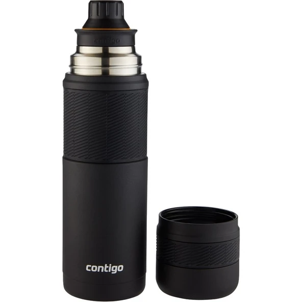 Contigo Thermal Bardaklı Çelik Termos 740ML Siyah - 2
