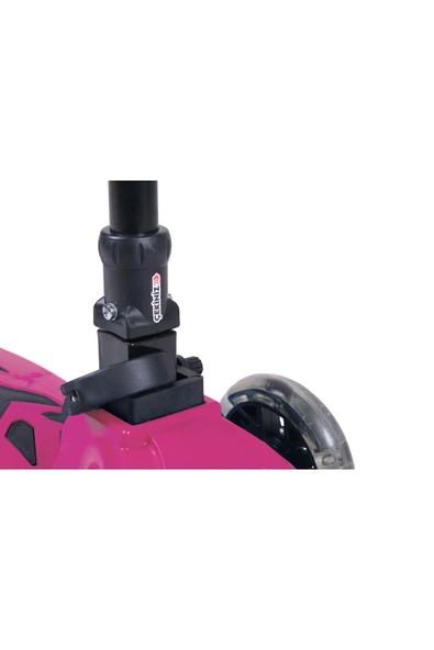 ÇEKİRDEK ZEKA WİNKY SCOOTER PEMBE 3 Tekerli Işıklı Katlana Bilir Scooter - Resim 3