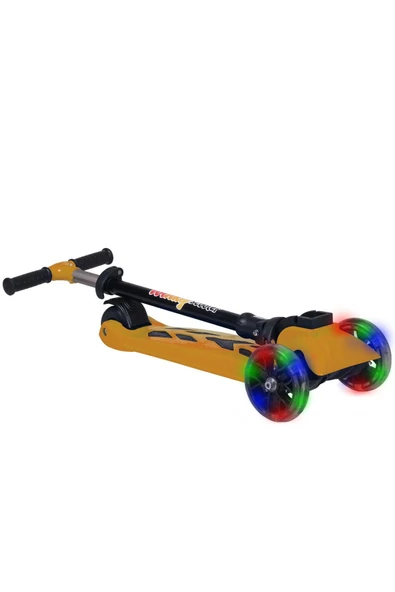 ÇEKİRDEK ZEKA WİNKY SCOOTER TURUNCU Katlanabilir Scooter 3 Tekerli Işıklı Kutulu Scooter - 3