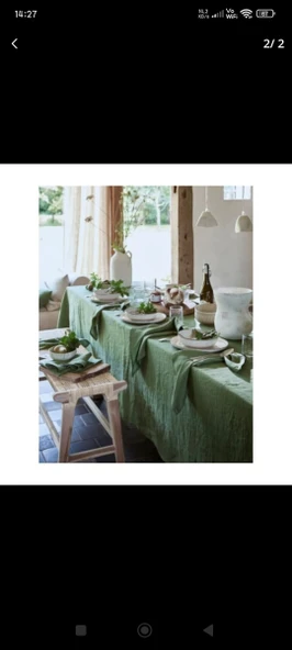 Kumaş peçete Haki Yeşil 6lı 40*40cm - 3