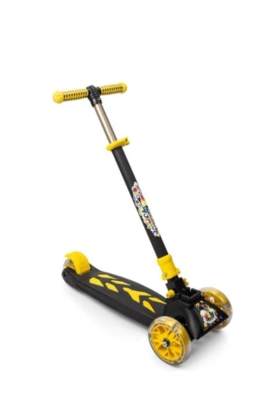 ÇEKİRDEK ZEKA WİNKY SCOOTER TURUNCU Katlanabilir Scooter 3 Tekerli Işıklı Kutulu Scooter - 2