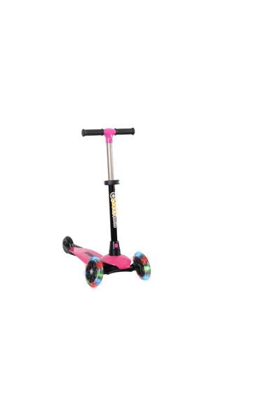ÇEKİRDEK ZEKA LEDDY SCOOTER PEMBE 3 Tekerli Işıklı Ayarlana Bilir Scooter 3+Yaş - 2