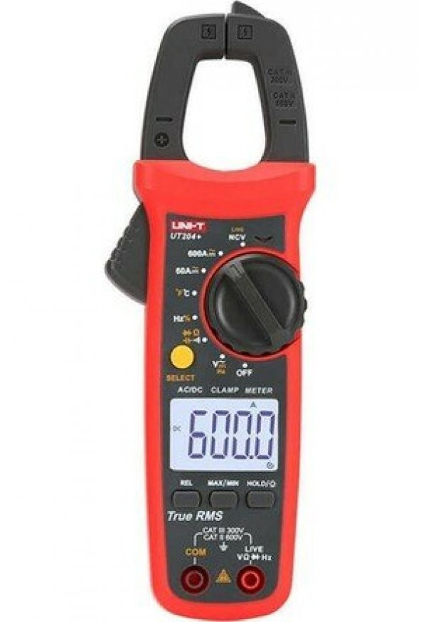 UNI-T UT204+ 600A AC/DC TRUE RMS PENS AMPERMETRE